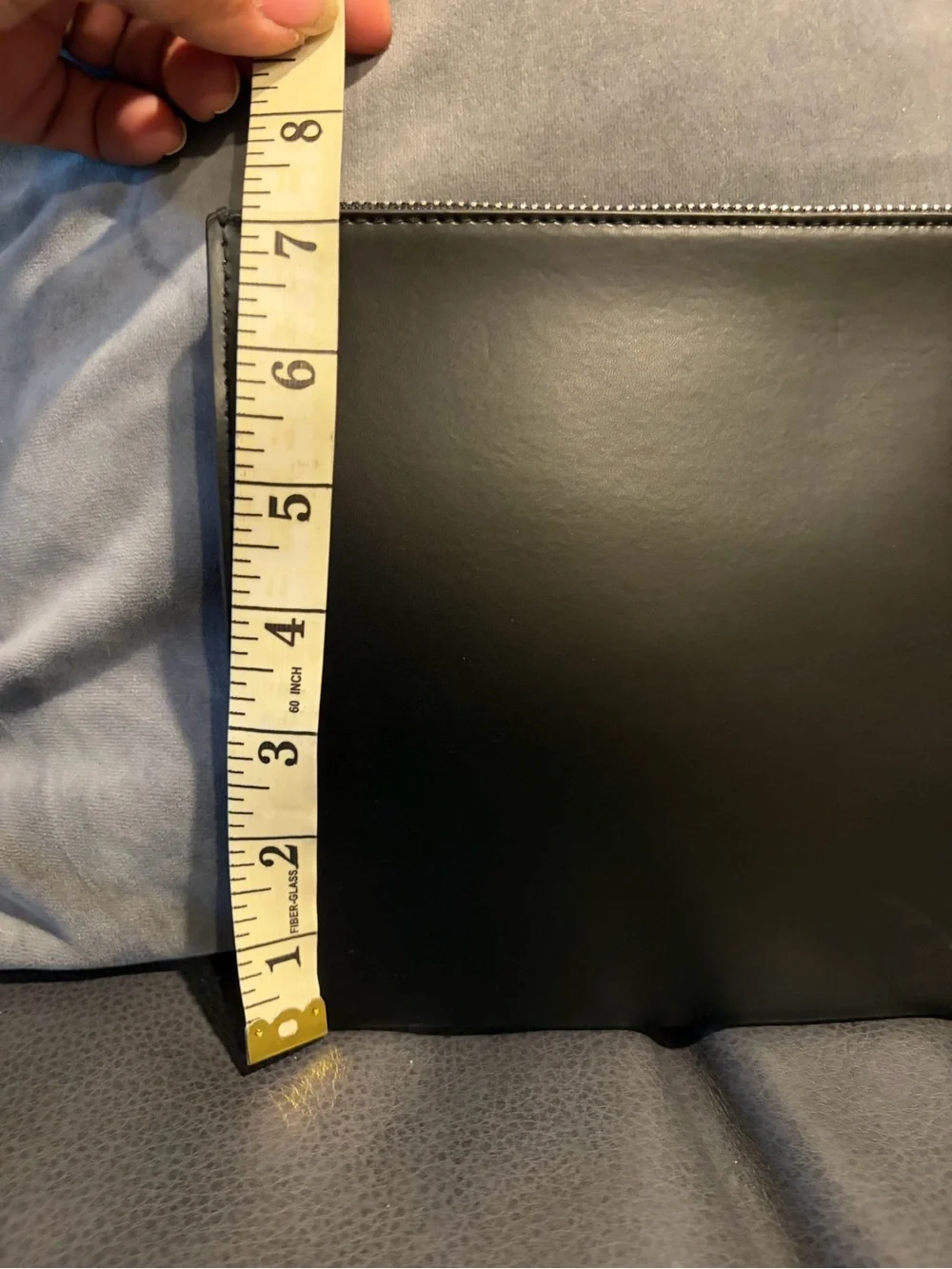 Mugler Black Pouch with Hot Pink Logo